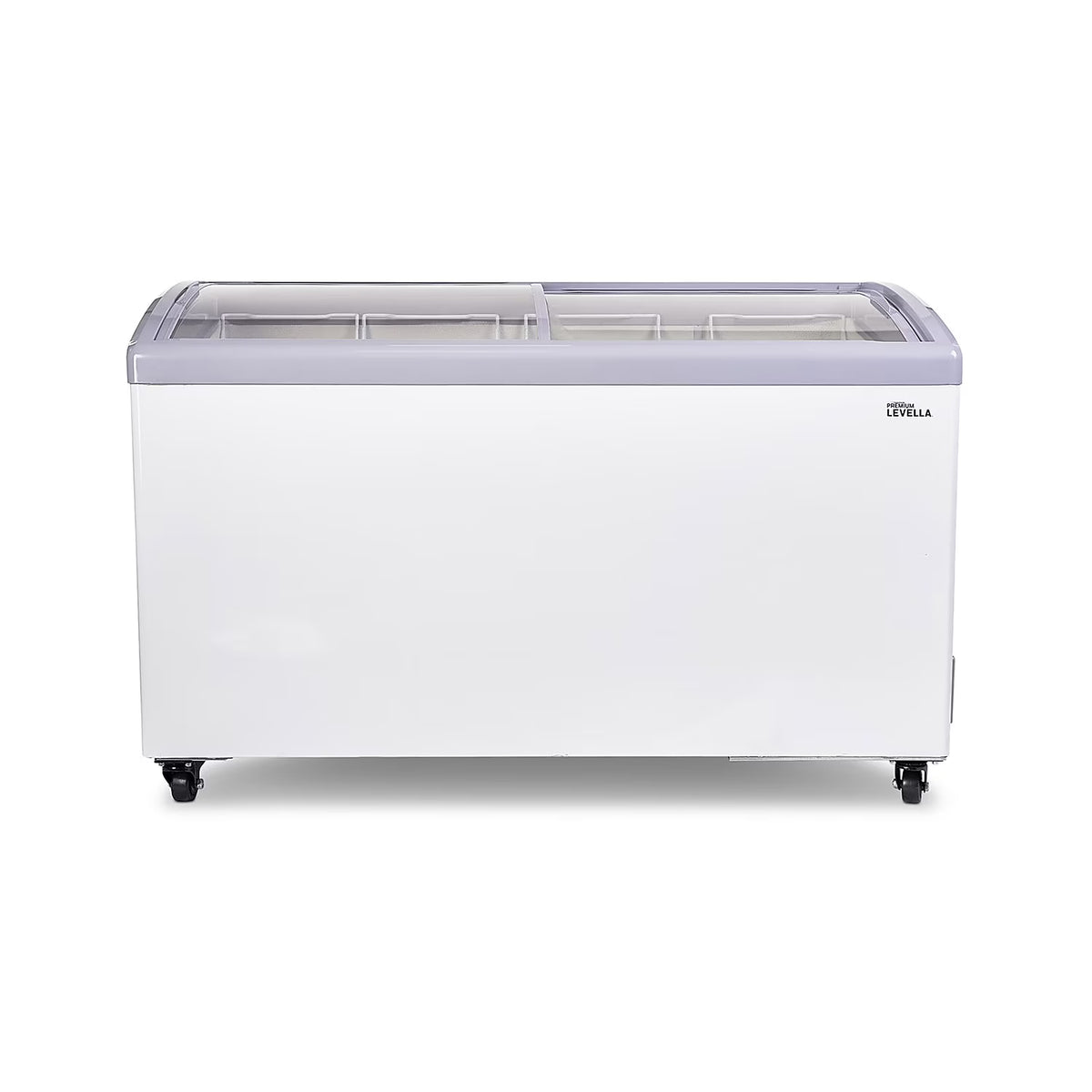 Premium Levella 7.4 cu. ft. Curved Glass Top Chest Freezer White (PFR740G)