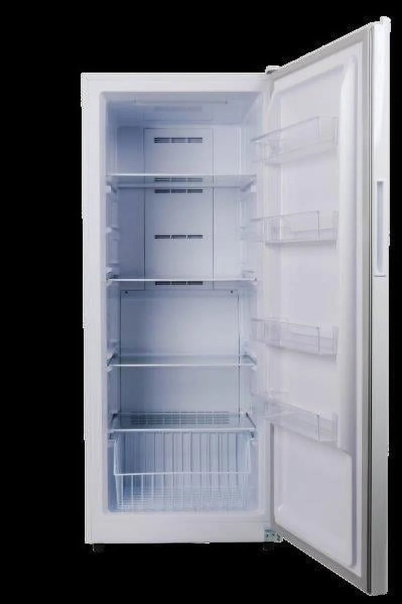 Hamilton Beach 17 cu. ft. Convertible Freezer Refrigerator, Upright Fridge Freezer with Electronic Temperature Control, Energy Efficient White Convertible Fridge - HBFRF1798, White