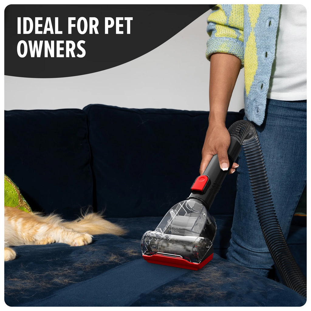 Dirt Devil Upright Vacuum, Multi-Surface Total Pet, Pet Friendly, Powerful Suction, Pet Tool Kit, Large Capacity, Height Adjustable, Hard Floor and Carpet, UD76410V, Red/Black