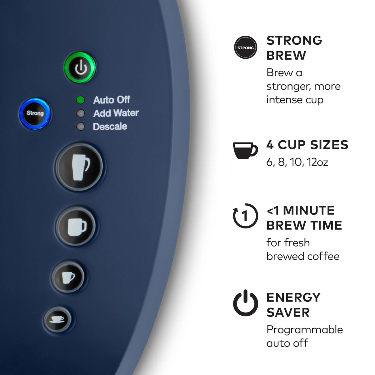 Keurig K-Select Single-Serve K-Cup Pod Coffee Maker, Matte White