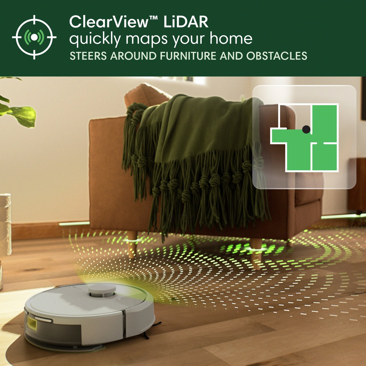 iRobot Roomba 1010 Combo Robot Vacuum & Mop, 2 in 1 for Carpet & Hard Floors, Self-Charging, Intense Power-Lifting Suction, Avoids Mopping Carpets, LiDAR Navigation, Model# Y311620