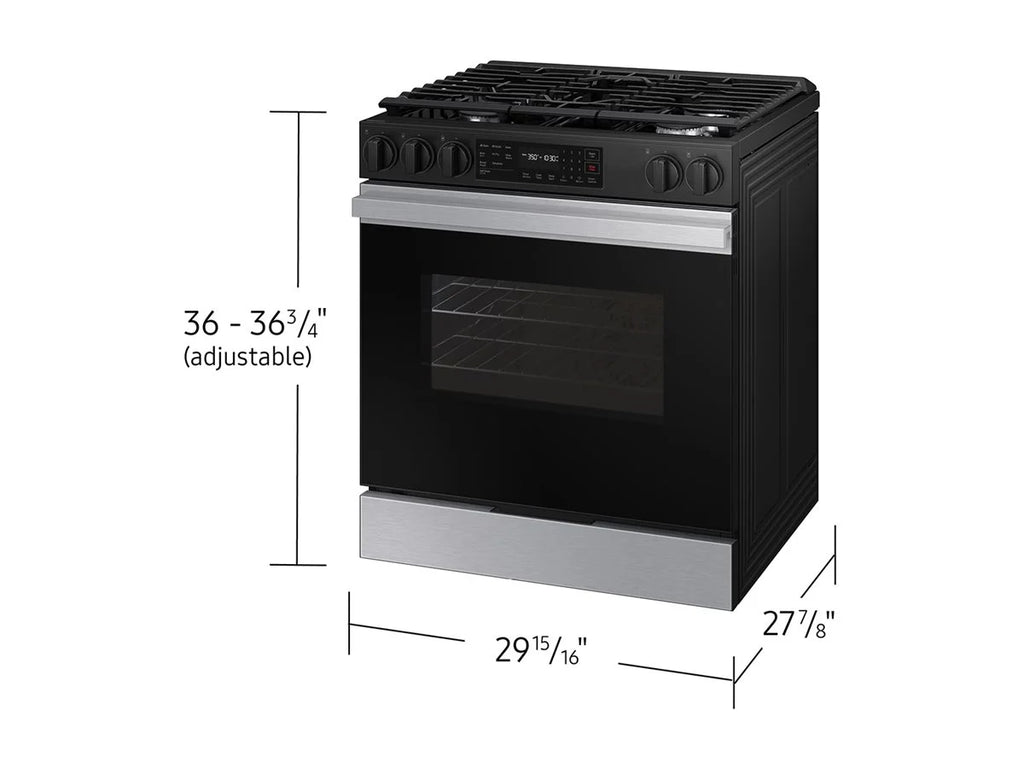Samsung 6.0 Cubic Foot Gas Slide In Range Self Clean NSG6DG8100SR