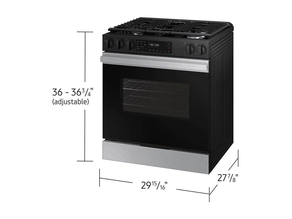 Samsung 6.0 Cubic Foot Gas Slide In Range Self Clean NSG6DG8100SR