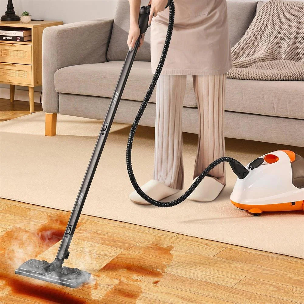 Choco Moon 2000W Powerhouse Steamer, 51 oz Tank, 27 Attachments, Versatile Cleaner for Carpet, Floors, Windows, Cars, Ultimate Home & Auto Detailing Tool