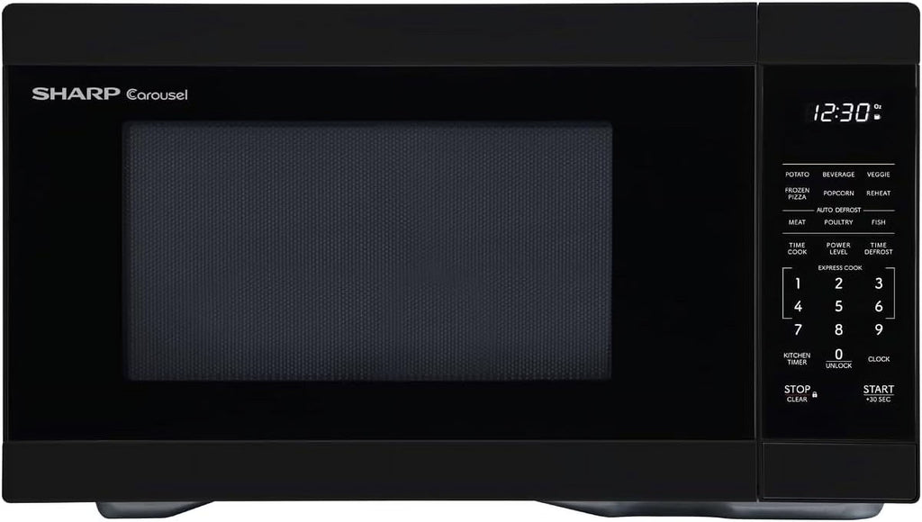 Countertop Microwave, 1000W, 1.1 cu ft, BLACK