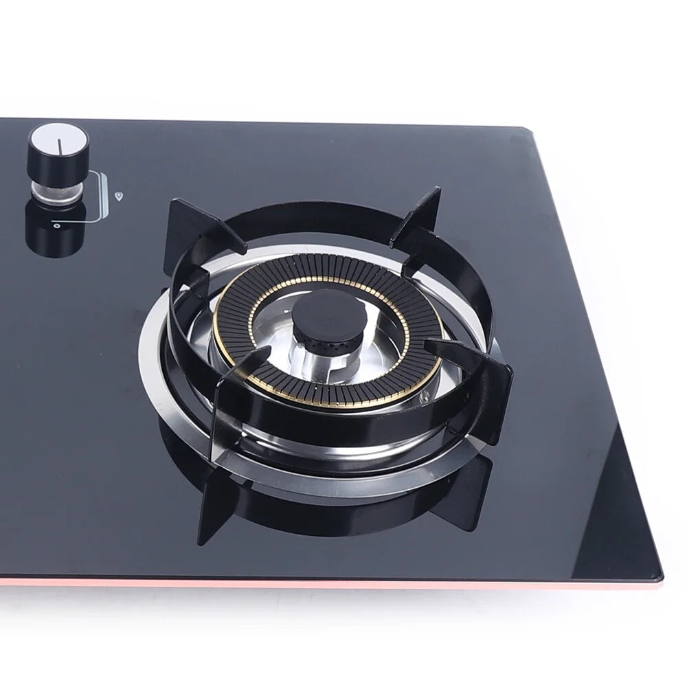 2-Burner Natural Gas Stove, Built-in Gas Cooktop Stove for Home Kitchen