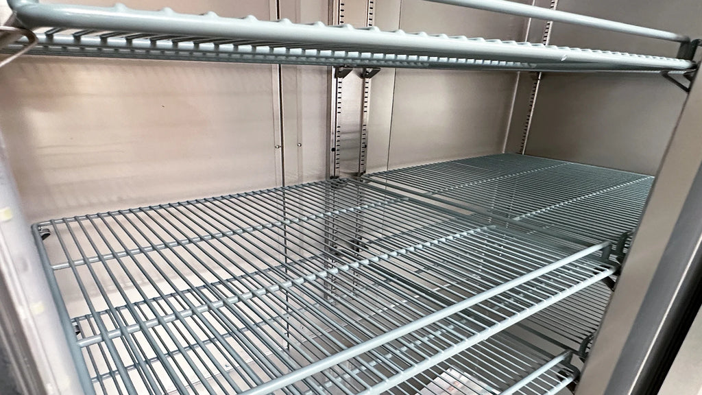 54 in. Commercial Freezer, Upright Reach-In Freezer 47 Cu.Ft. Stainless Steel, Auto-Defrost 2-Glass Door Freezer, NSF ETL