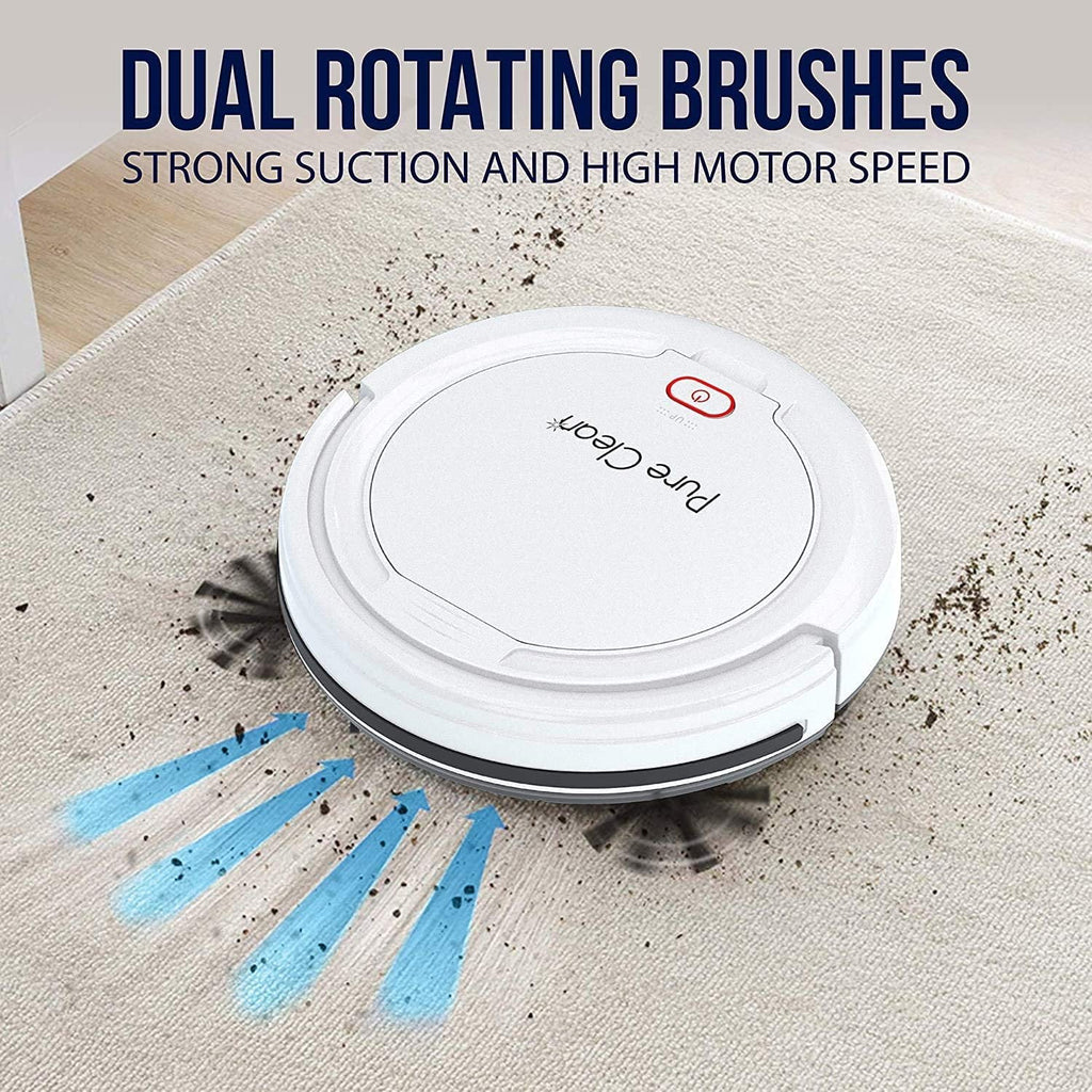 Pure Clean PUCRC25PLUS - Pure Clean Smart Vacuum Cleaner - Automatic Robot Cleaning Vacuum