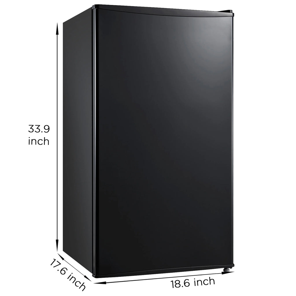 Mainstays 3.3 Cu. ft. Single Door Mini Refrigerator, Black