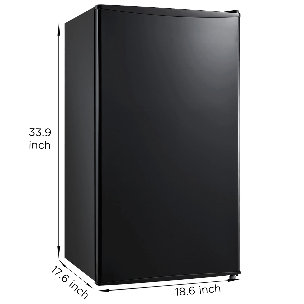 Mainstays 3.3 Cu. ft. Single Door Mini Refrigerator, Black