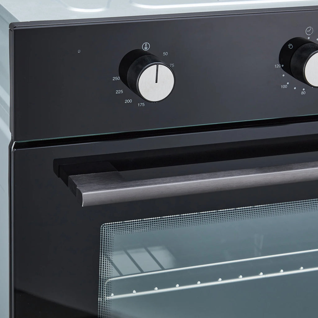 24" Electric Single Wall Oven with 8 Baking Modes 2.5Cu.ft Built-in Electric Convection Oven with Air Frying Function 3D Surround Heating with Double-Layered Glass Door 3000W