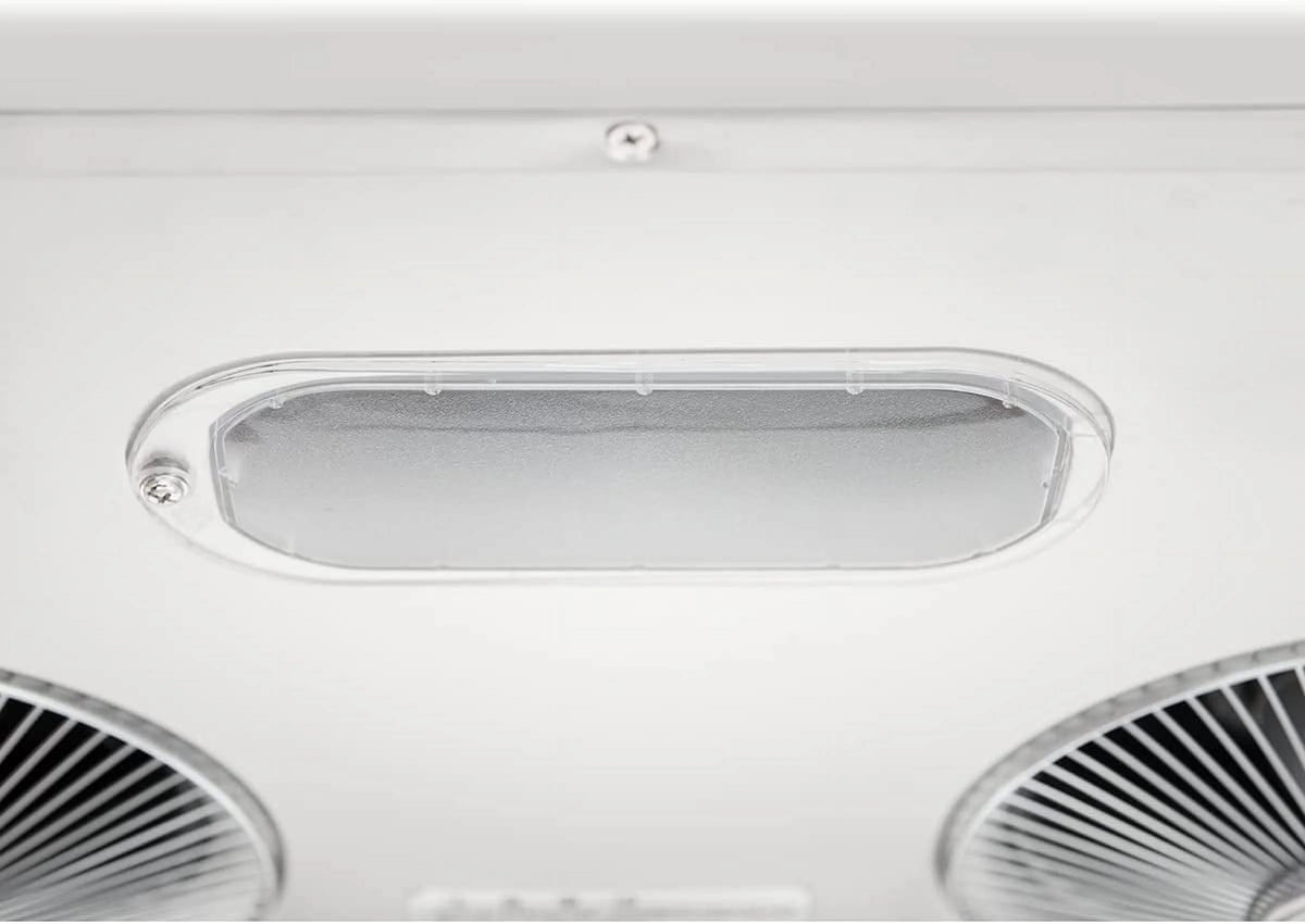 Pacific Kitchen Vent Hood AC3000BS �C 30 Inch Under Cabinet Range Hood �C Filterless Modern Stainless Steel Hood Vent with 900 CFM Suction, Dual Fans, LED Touch Controls and Auto-Clean Function