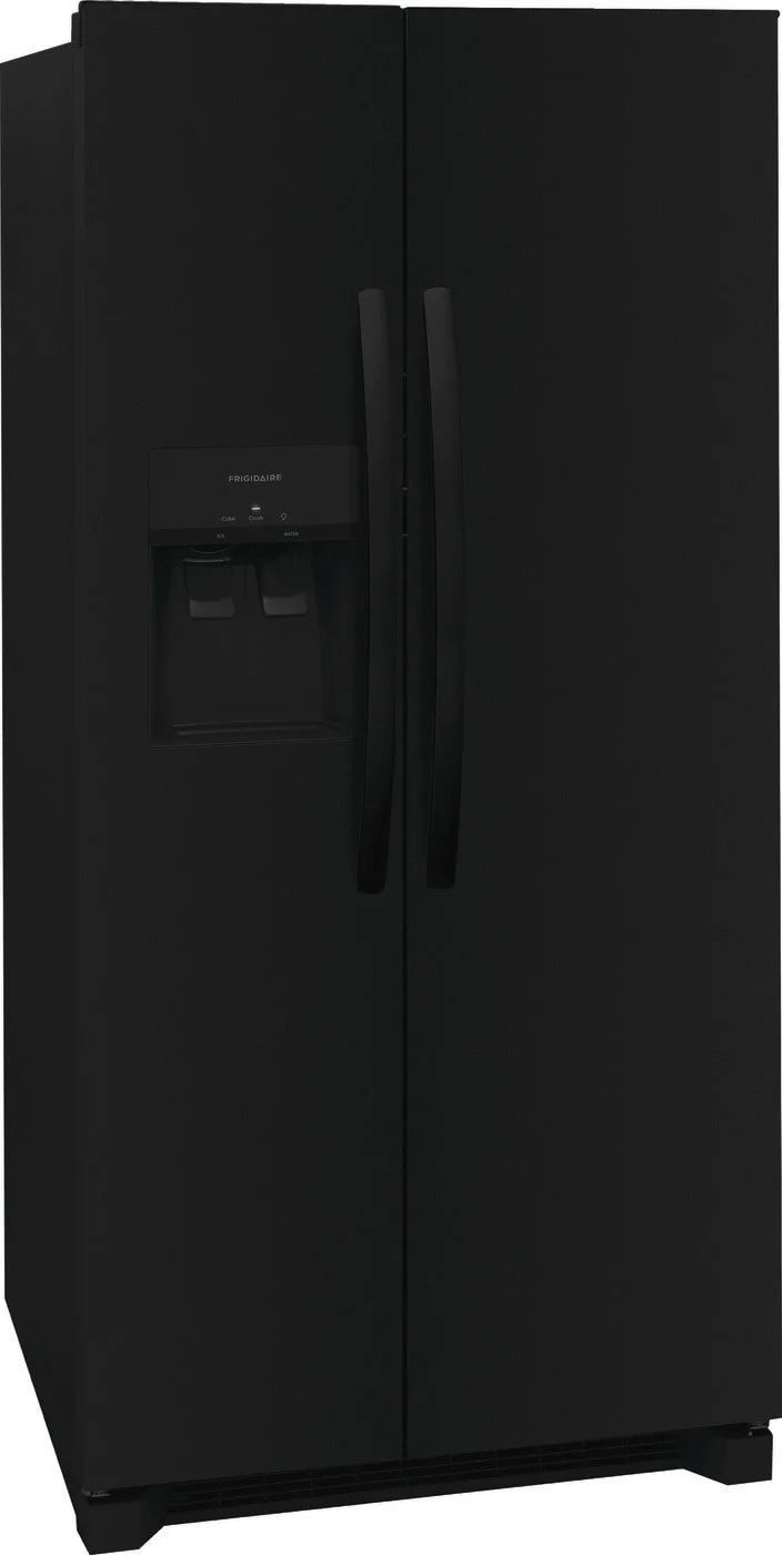 Frigidaire 22.3 Standard-Depth Side by Side Refrigerator, Black