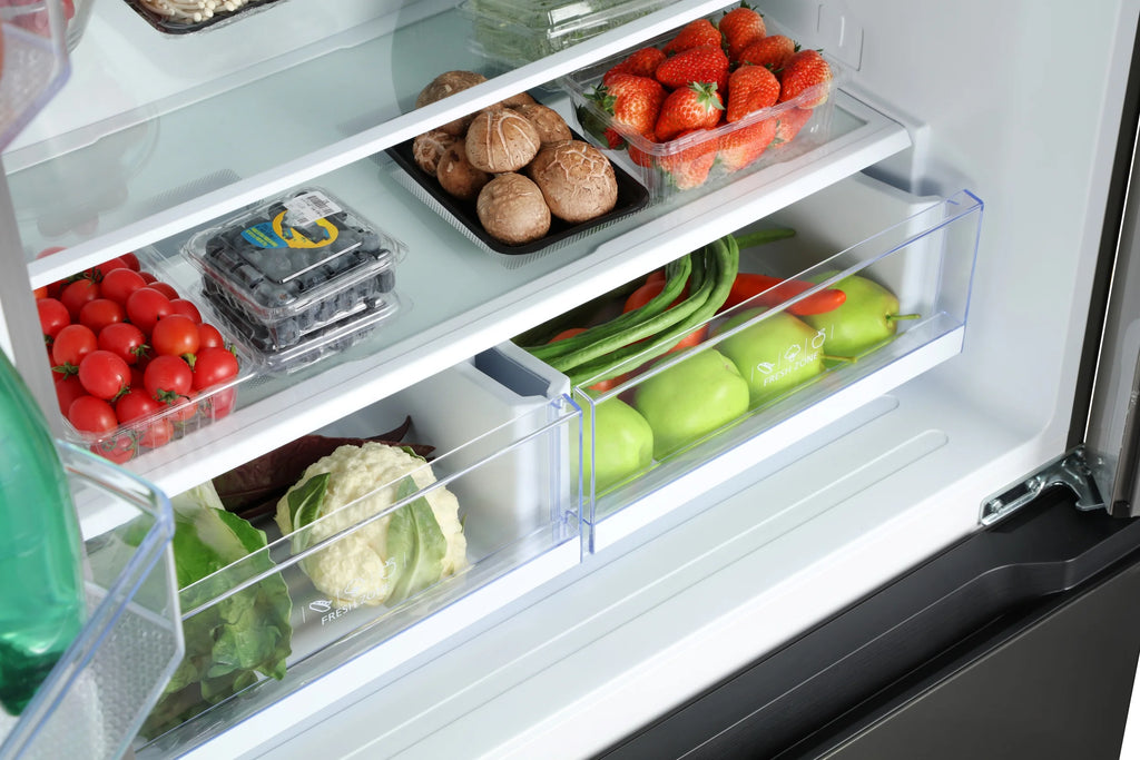 Hamilton Beach, 16.6 Cu. Ft. French Door Refrigerator, Black Stainless