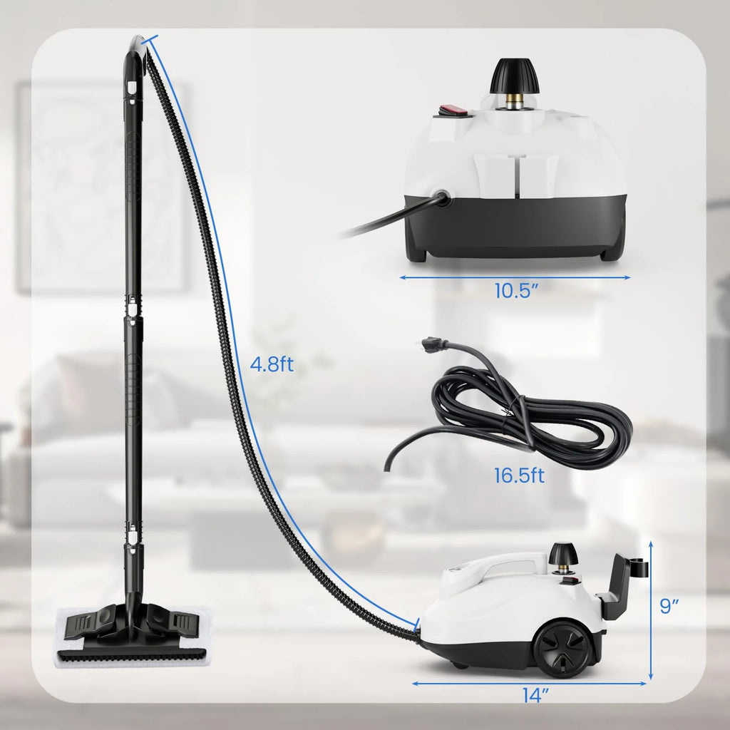 Multipurpose Steam Cleaner 1800W Portable Household Steamer with 61 oz Tank