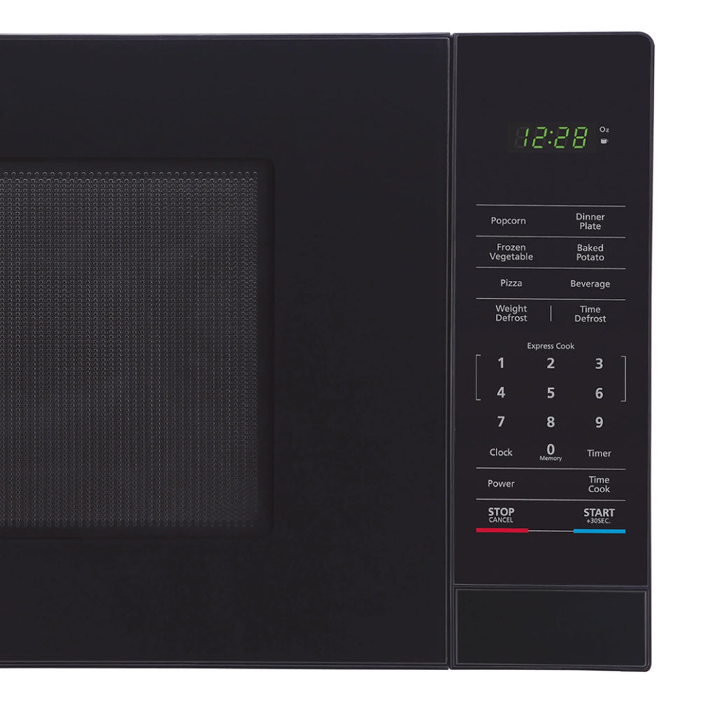 Magic Chef 1.6 Cu. ft. 1100W Countertop Microwave Oven with Push-Button Door in Black, New
