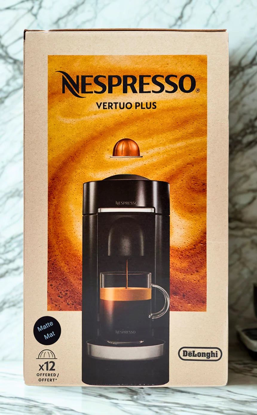 VertuoPlus Coffee and Espresso Machine - 60 oz Water Tank - Matte Black