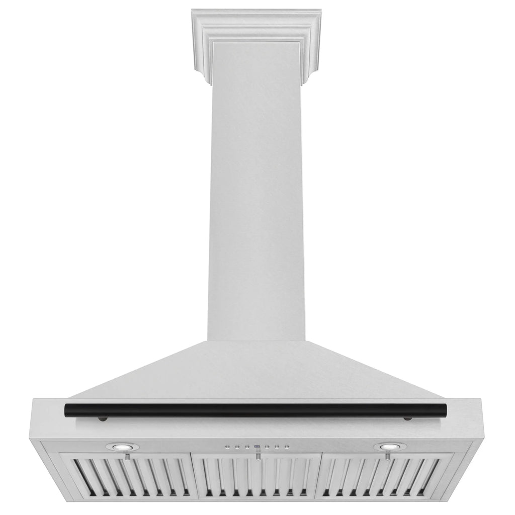 ZLINE 36 ZLINE Autograph Edition DuraSnow Stainless Steel Range Hood with DuraSnow and Gold Handle (KB4SNZ-36-G)