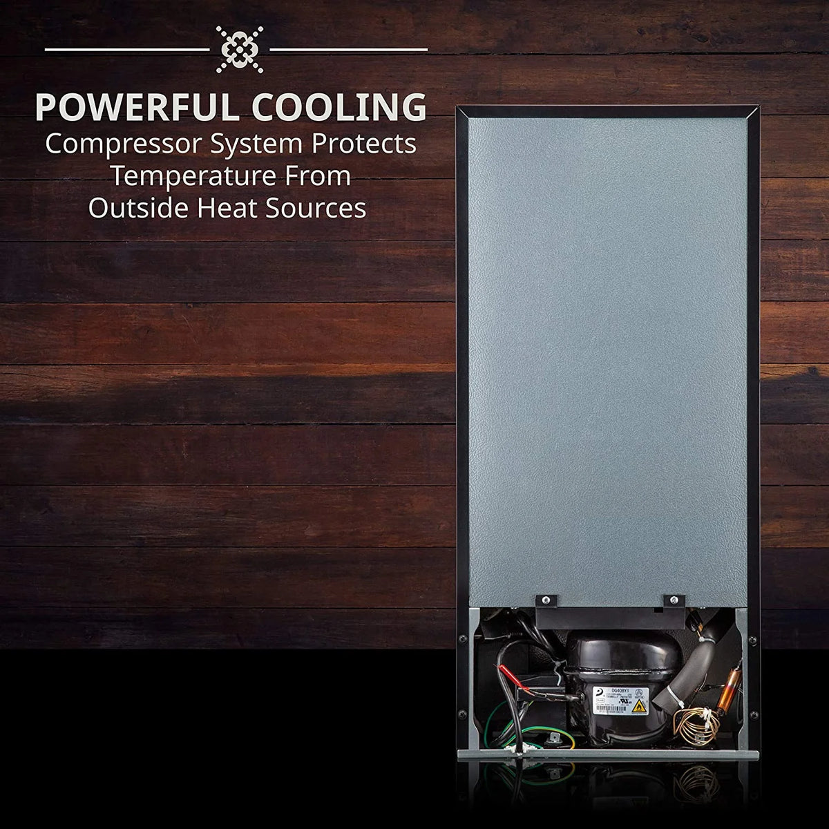 Ivation 18-Bottle Glass Door Compressor Refrigerator, Black