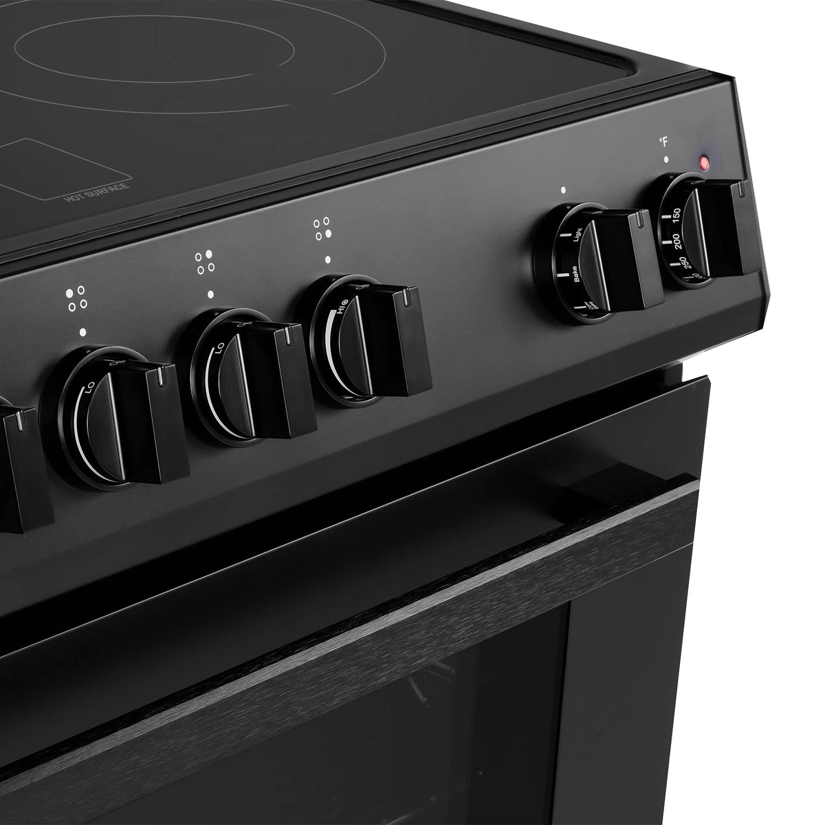 Cosmo 30 in. Stellar Collection 5.0 cu. ft. Electric Range, 4 Burners, Convection Oven in Matte Black