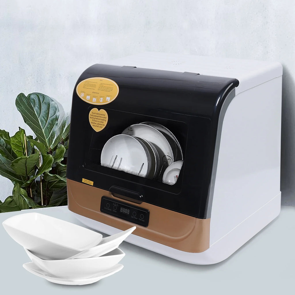 ToppiJoy Countertop Dishwasher, Compact & Portable Design, 12-20 Pieces Capacity, 3-in-1 Washing & Sterilization Modes, Perfect for Small Kitchens & Apartments