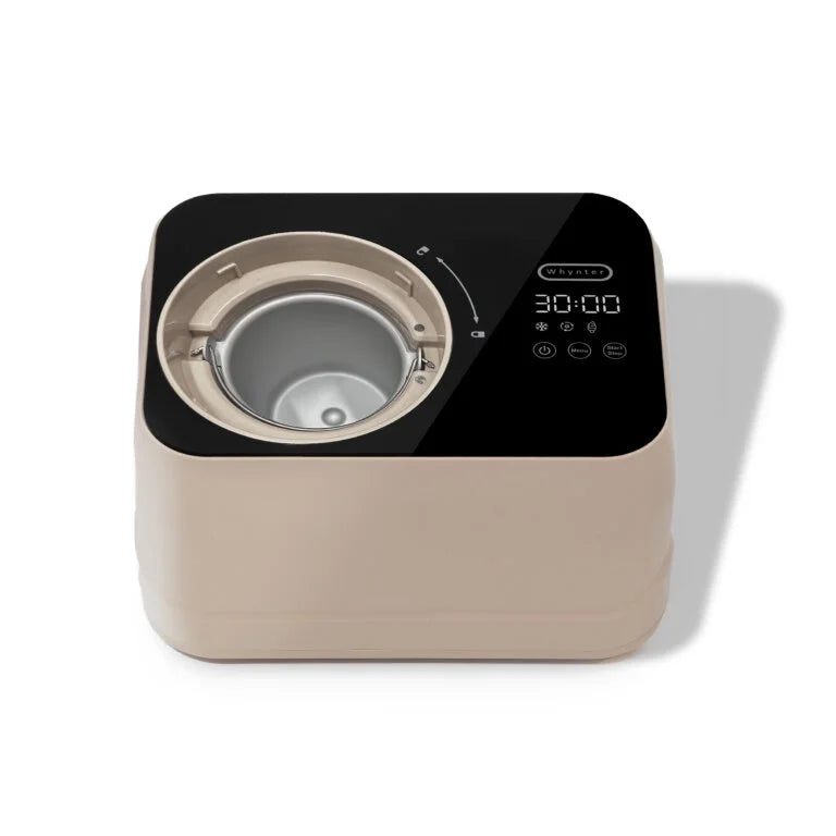 Whynter 0.8 Quart Compact Automatic Ice Cream Maker with Stainless Steel Bowl, Taupe Latte ICM-080-TL