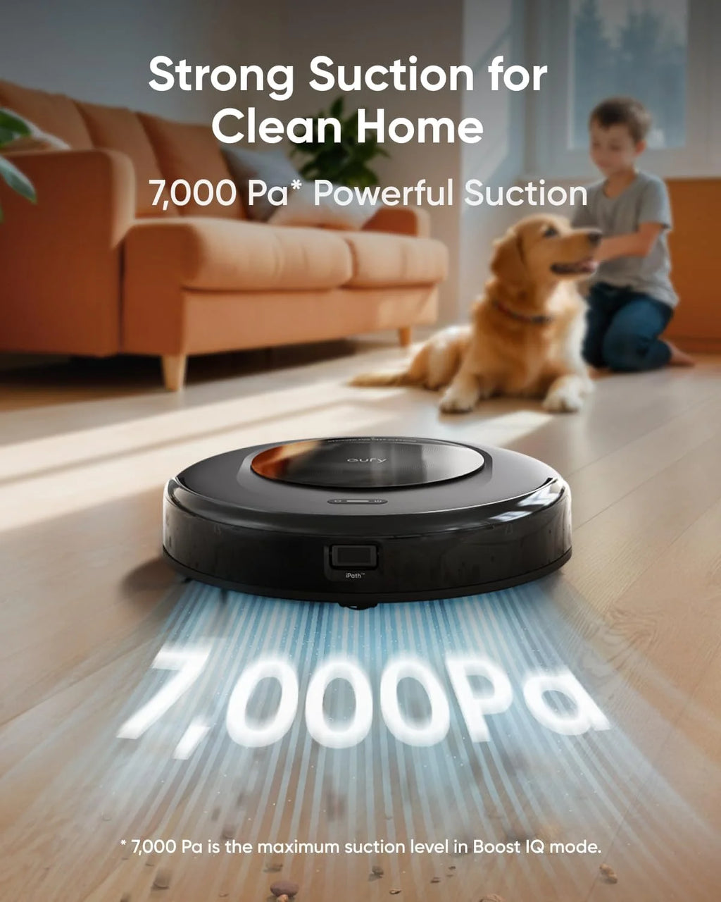 eufy Robot Vacuum Omni C20, Robot Vacuum and Mop Combo, Self Emptying, Auto Mop Washing and Auto Drying for Hands-Free Cleaning, 7000 Pa Powerful Suction, 3.35-inch Ultra-Slim Body