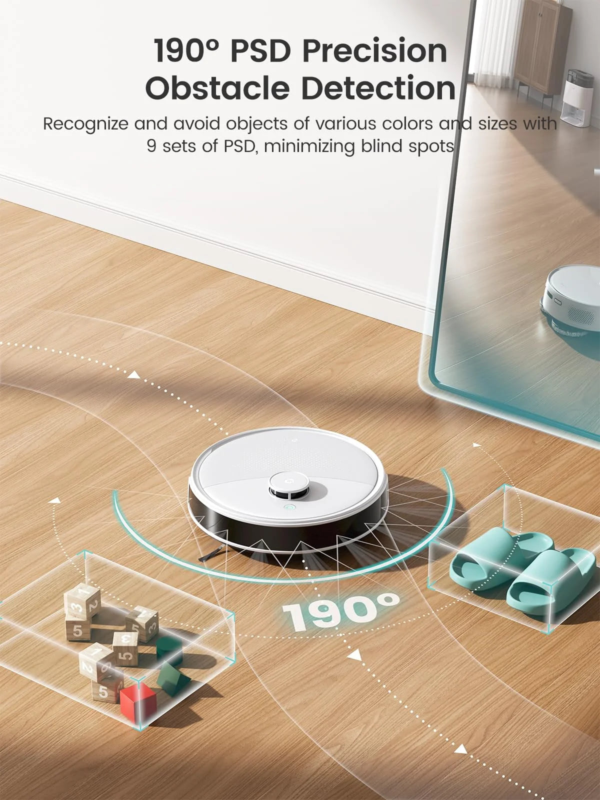 Lefant M3 Robot Vacuum and Mop, 12,000Pa Suction, All-in-One Base Station, Anti-Tangle Brushes & Dual Spinning Mop, 113��F Hot Water Auto Mop Washing & Cool Air Drying, Self-Emptying & Refilling