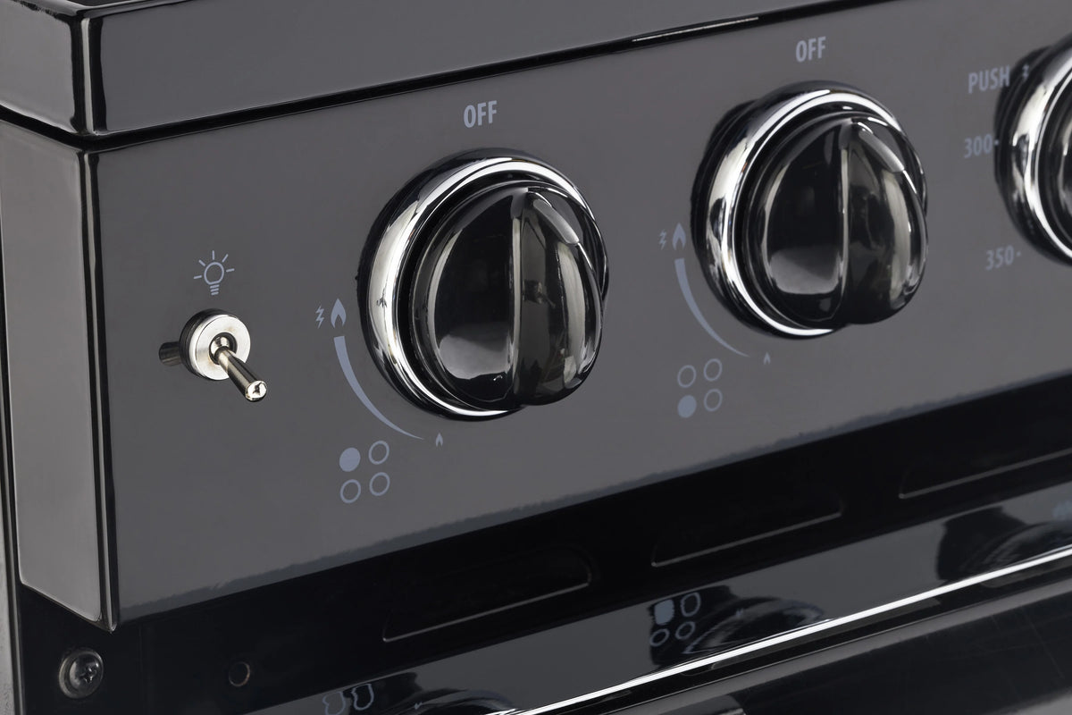 Unique Classic Retro 24" 2.9 cu/ft Freestanding Gas Range with Convection Oven and Sealed Burners