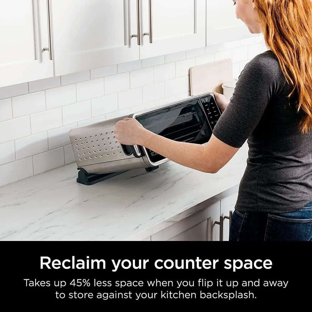 Restored Ninja FT205CO Digital Air Fry Pro Countertop 8-in-1 Oven in Stainless Steel (Refurbished)