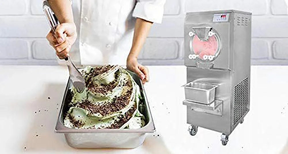 Kolice ETL Commercial Hard Ice Cream Machine, Batch Freezer,Italian Ice Water Machine-30-40L/H