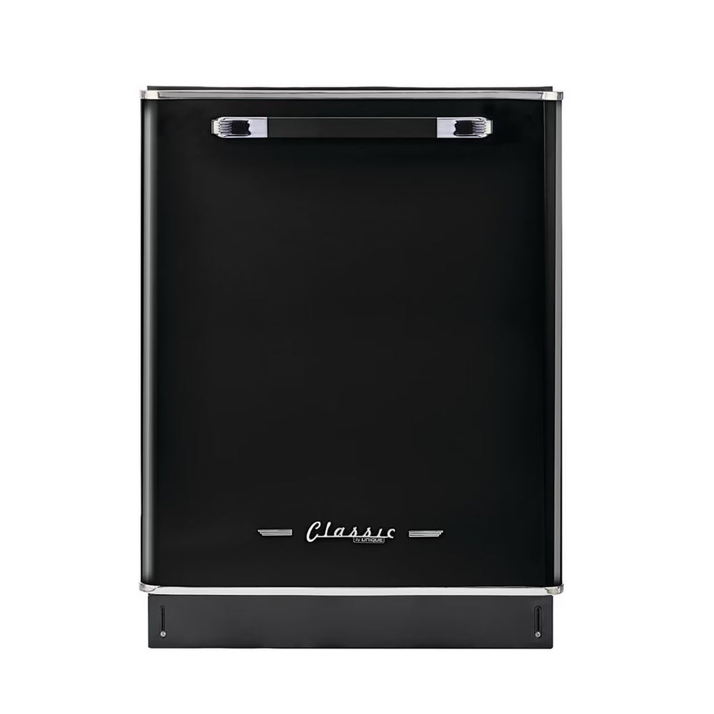 Unique Appliances Classic Retro 24" Built-in Dishwasher with Stainless Steel Tub and LED Lighting