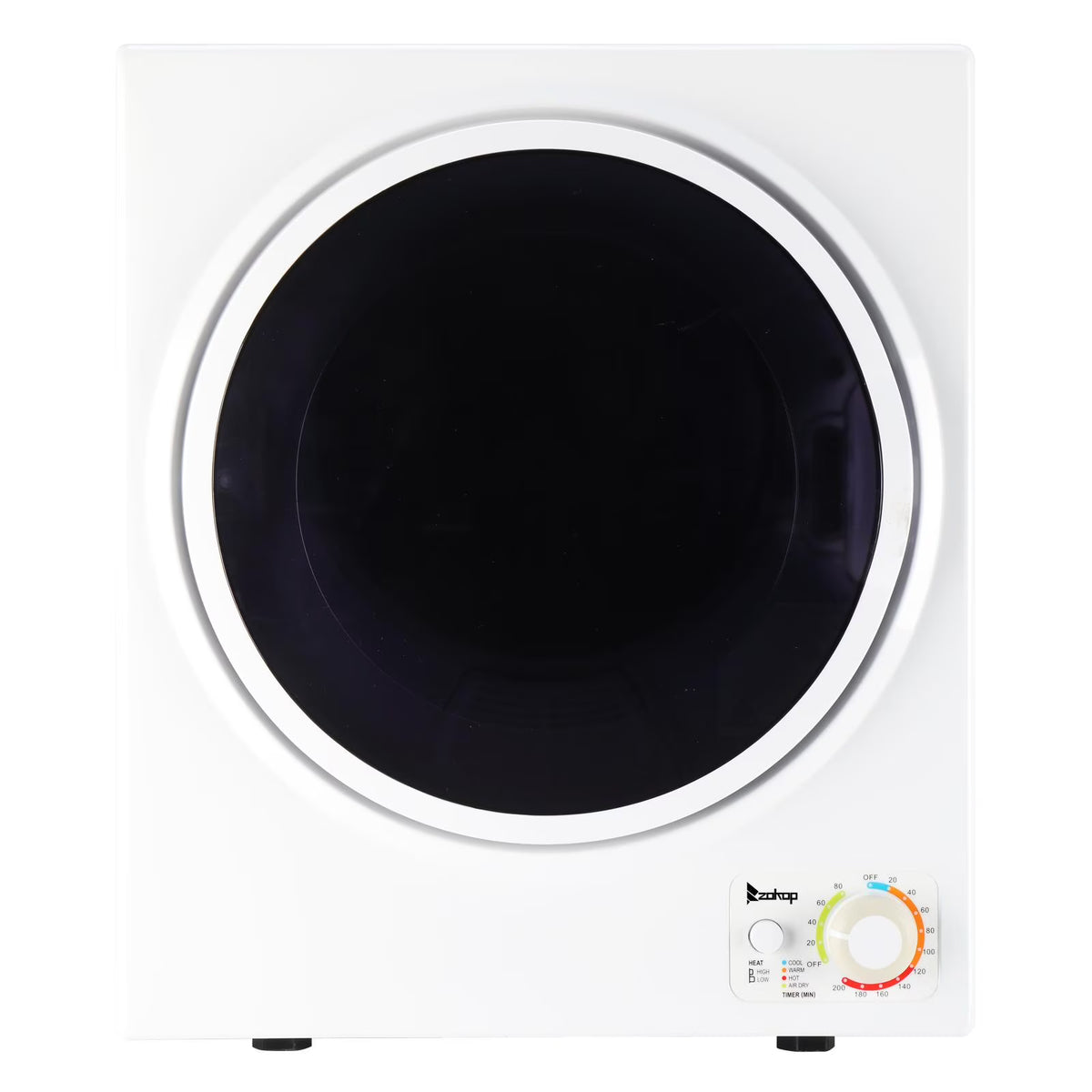 Zimtown 1.6 cu ft 110 V White Electric Compact Clothes Dryer