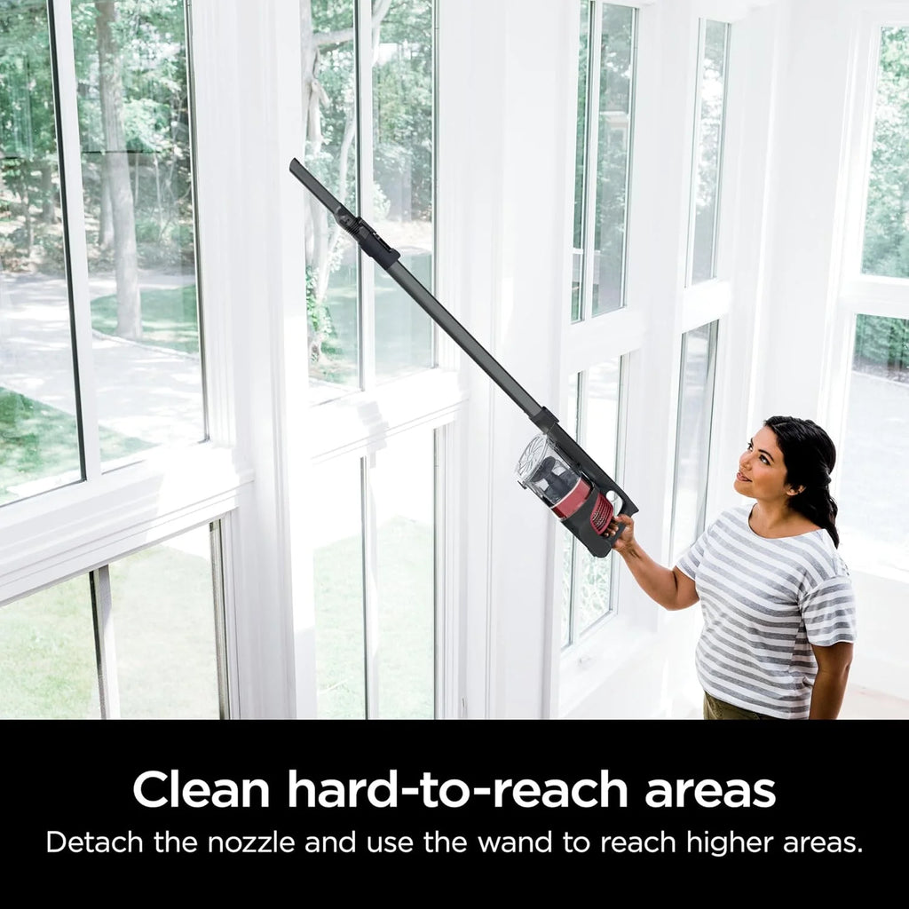 Restored Shark WZ250RD Pet Pro Cordless Stick Vacuum with PowerFins Brushroll, XL Capacity, Self-Cleaning BrushRoll, Red (Certified)(Refurbished)