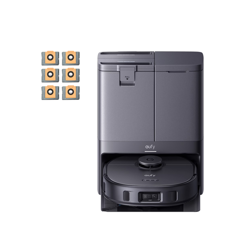 eufy X10 Pro Omni Robot Vacuum + 6-Pack Large Capacity Dust Bags