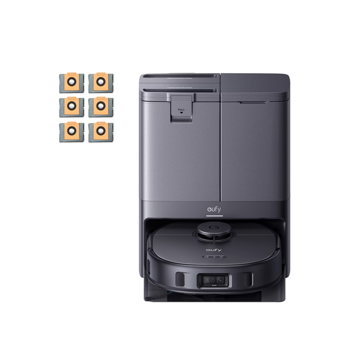 eufy X10 Pro Omni Robot Vacuum + 6-Pack Large Capacity Dust Bags