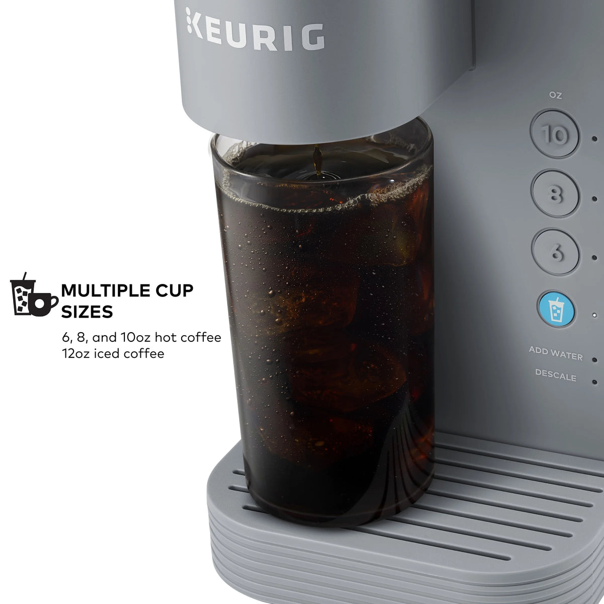 Keurig K-Iced Essentials Iced and Hot Single-Serve K-Cup Pod Coffee Maker, White