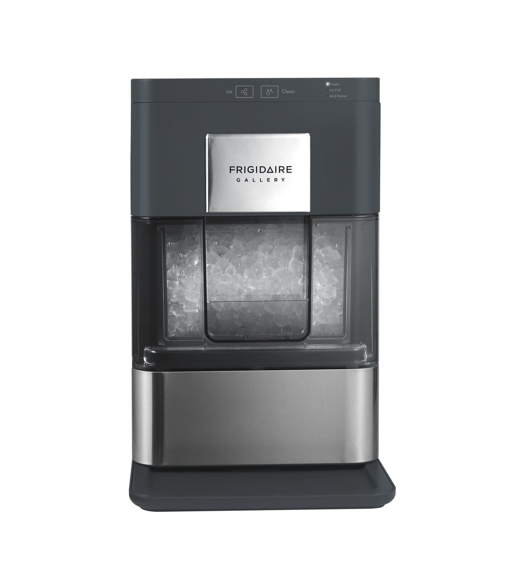 Frigidaire Nugget Ice Maker EFIC256, Countertop Nugget Ice Machine with Transparent Window, Nugget Ice Maker with 44 lbs. Capacity, Auto Self Cleaning Ice Maker Machine, Black