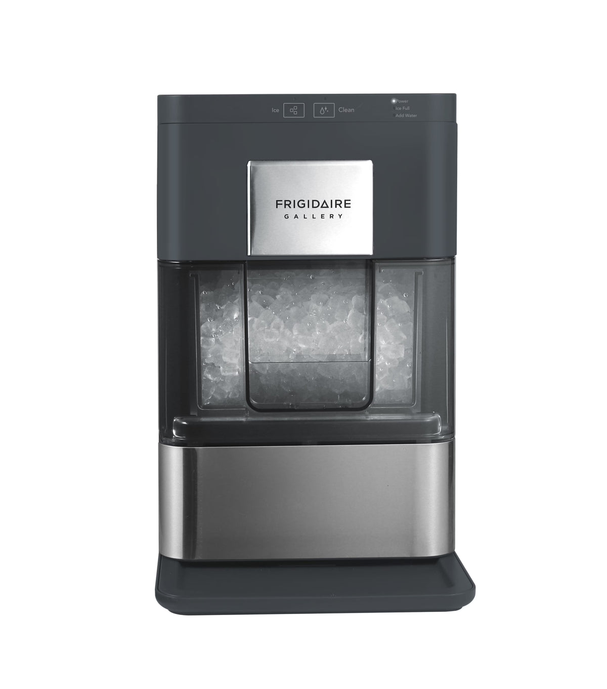 Frigidaire Nugget Ice Maker EFIC256, Countertop Nugget Ice Machine with Transparent Window, Nugget Ice Maker with 44 lbs. Capacity, Auto Self Cleaning Ice Maker Machine, Black