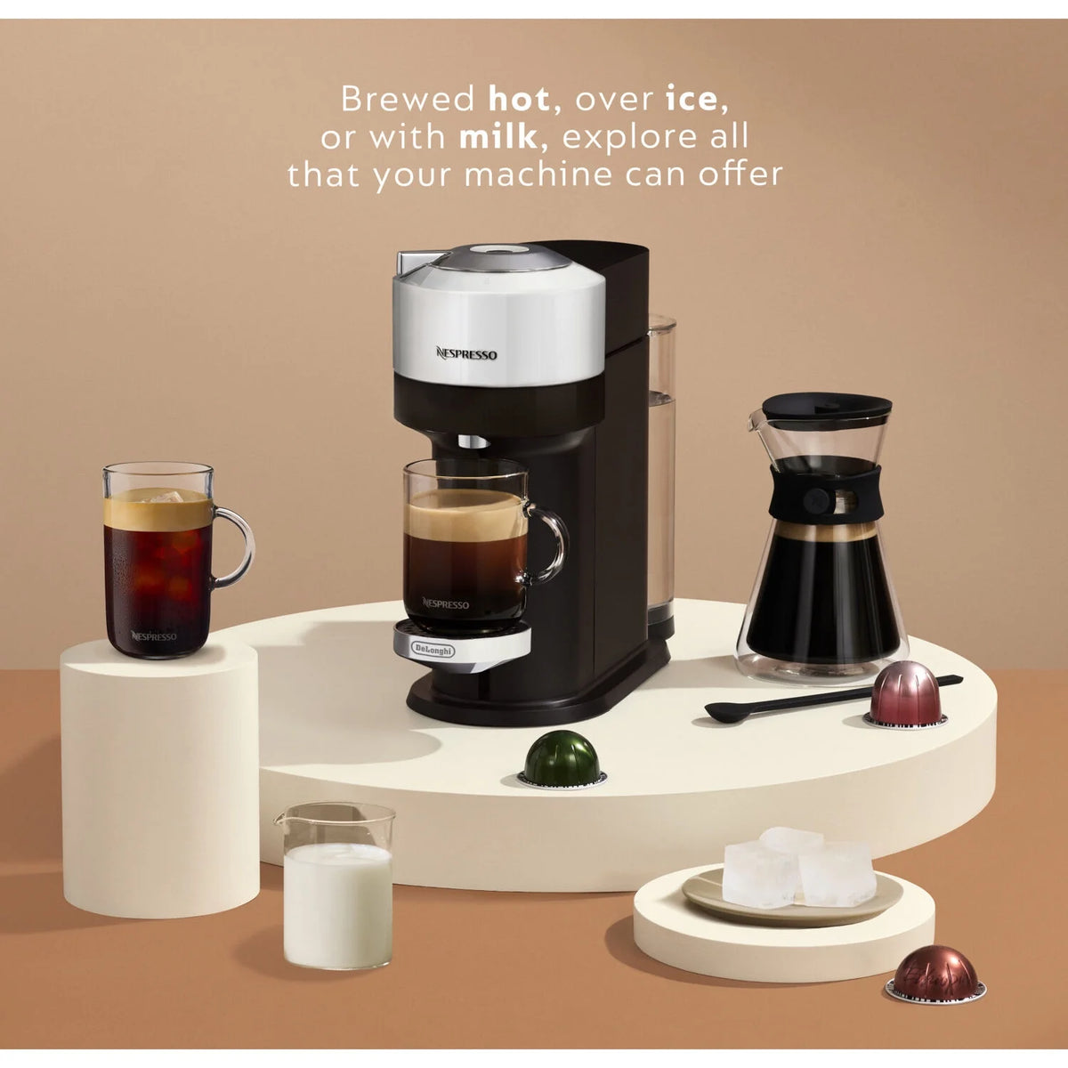 Nespresso Vertuo New Next Coffee and Espresso Maker by DeLonghi, Dark Gray, Single-Serve Brewers