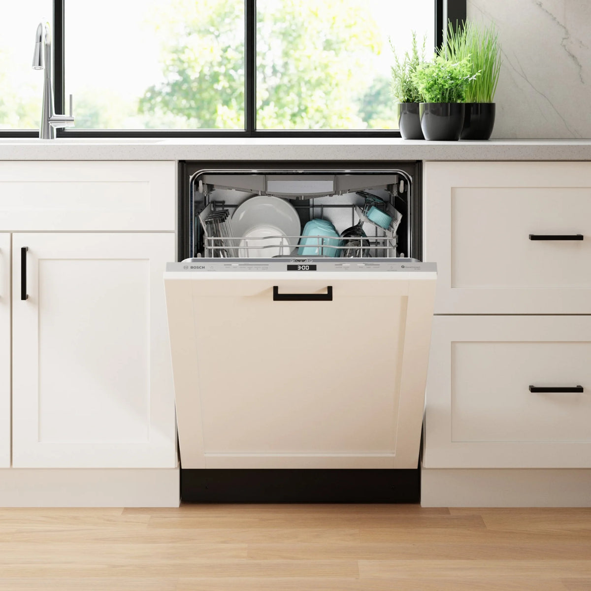 Bosch Shv9pcm3n Benchmark 24" Wide 16 Place Setting Built-In Panel Ready Top Control