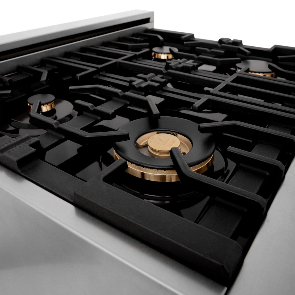 ZLINE KITCHEN AND BATH RAZ30CB professional gas range