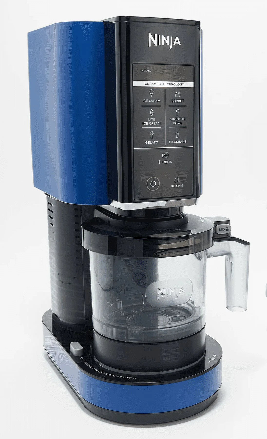 Restored Ninja NC301 CREAMi Ice Cream Maker, for Gelato, Mix-ins, Milkshakes, Sorbet, Smoothie Bowls & More - Navy Blue (Refurbished)