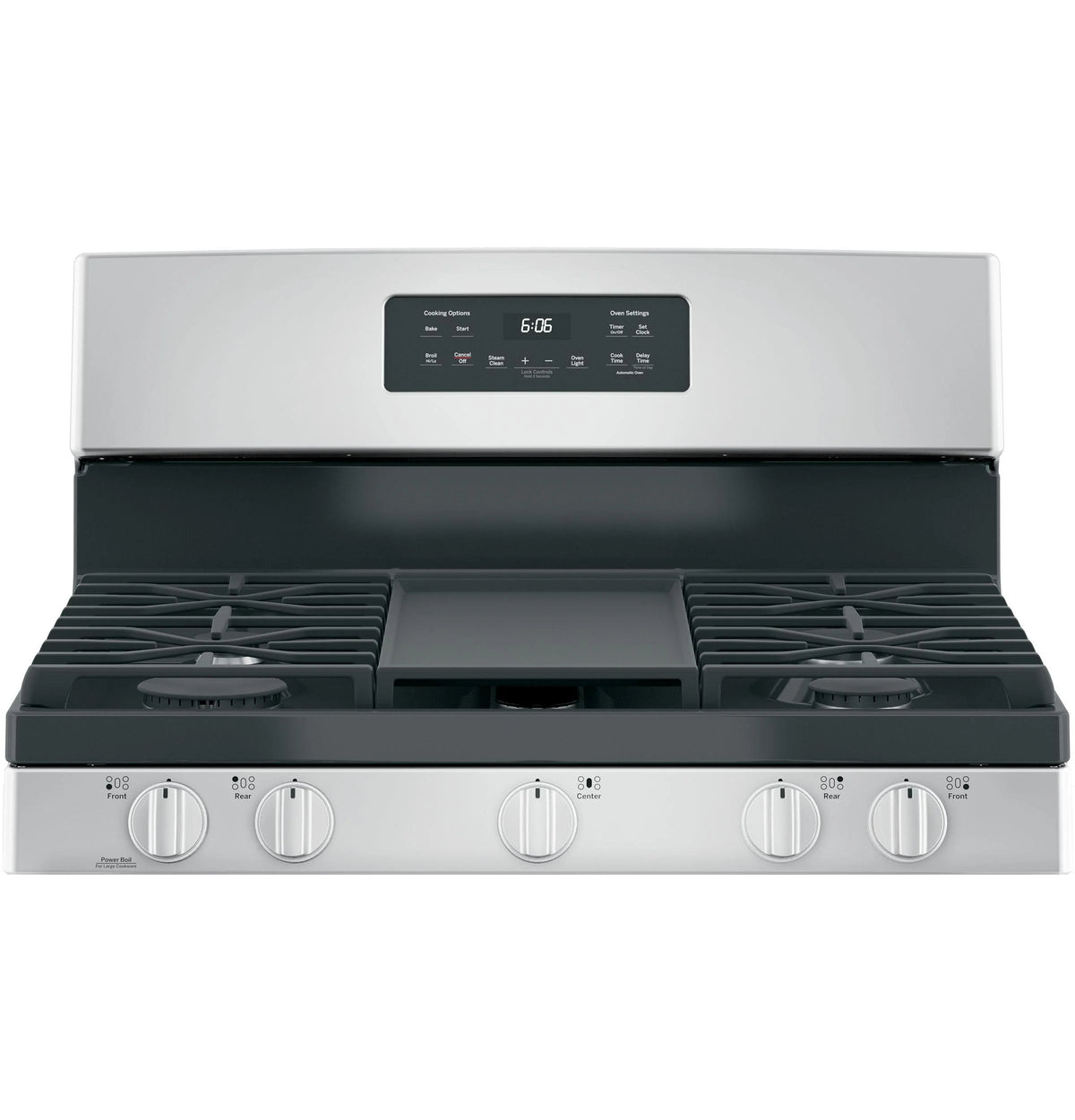 GE? 30" 5.0 cu. ft. Free-Standing Gas Range in Stainless Steel