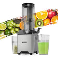 Whall Cold Press Juicer Machine, Slow Masticating Machines with 4" Extra Large Feed Chute, Reverse Function, Soft & Hard Models 180W