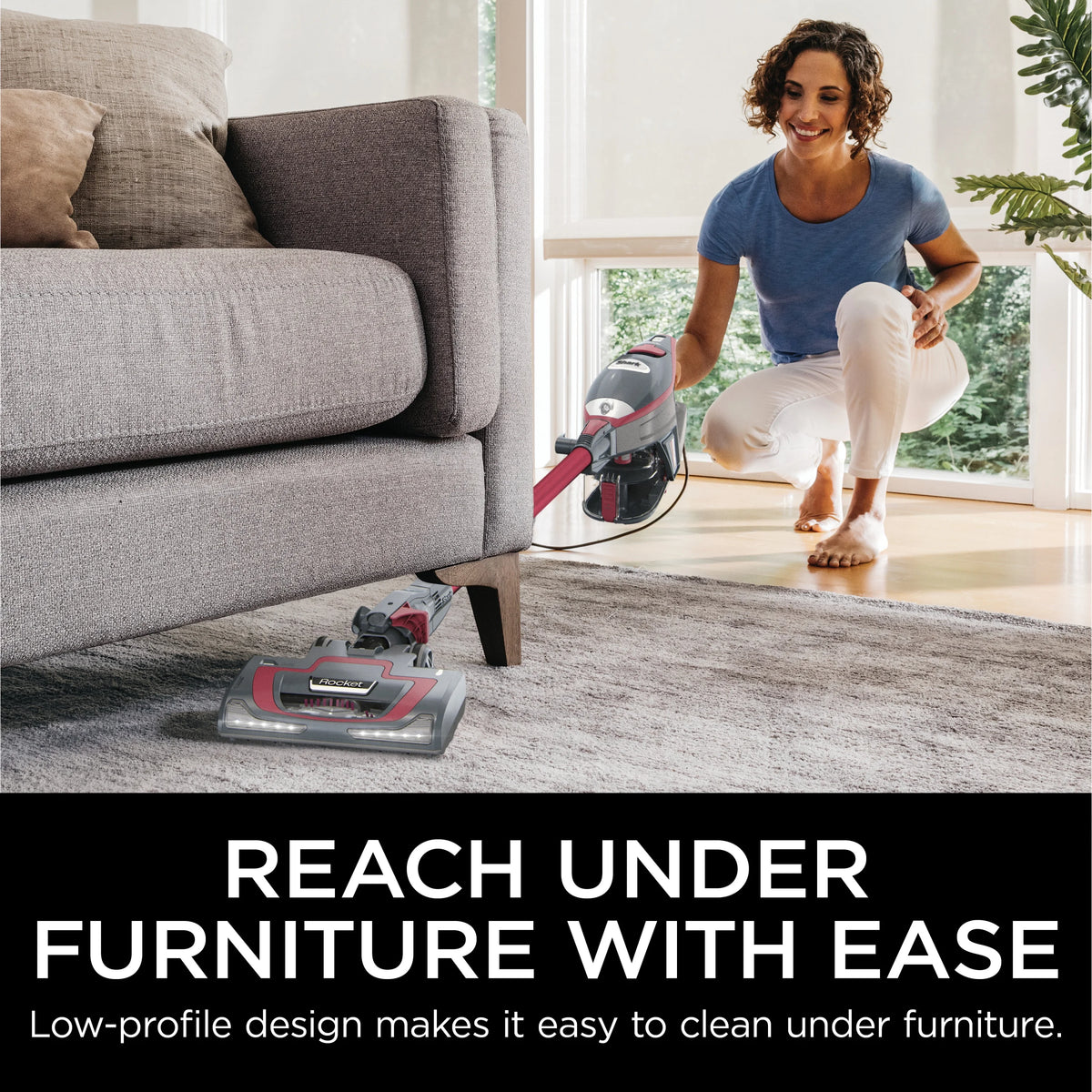 Shark Rocket Pro Corded Stick Vacuum, Removable Hand Vacuum, Hardwood Floors and Carpet, Advanced Swivel Steering, Pet-Friendly, XL Capacity, Ultra-Lightweight, HV370 Comet Red