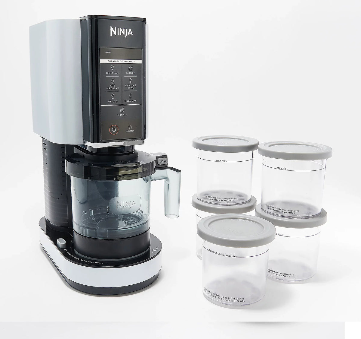 Ninja K55255 CREAMi 7-in-1 Frozen Treat Maker w/ Extra Pints