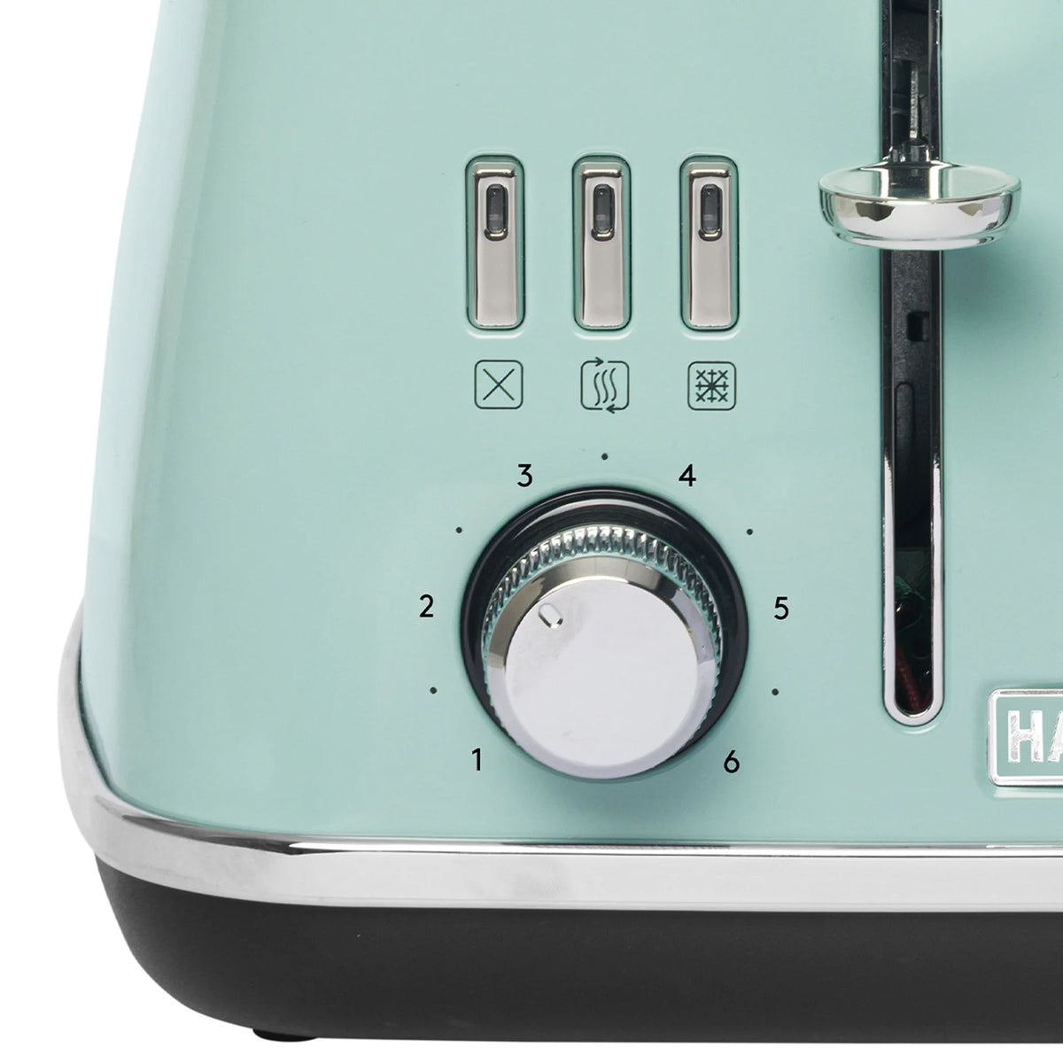 Haden Cotswold 4-Slice Wide Slot Toaster, Sage - 75100