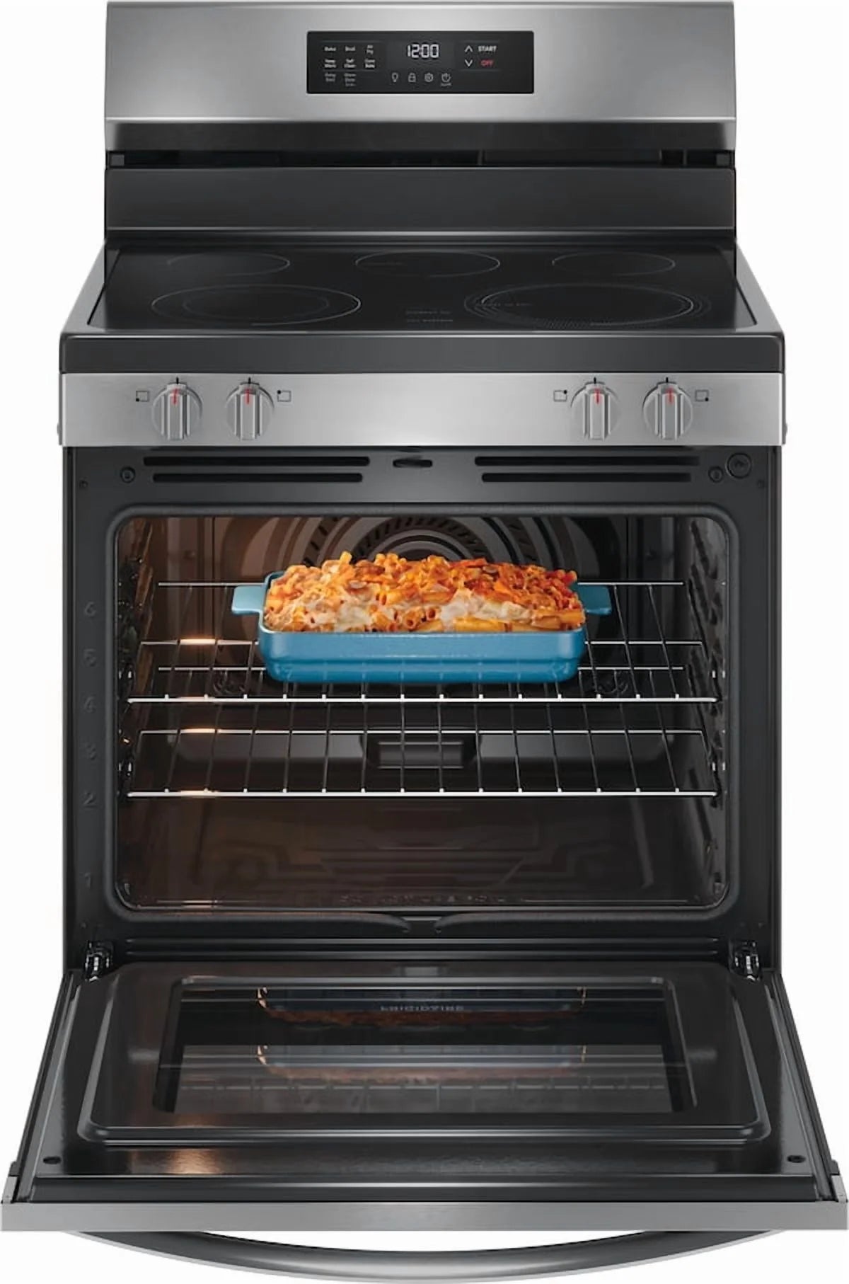 Frigidaire FCRE3083AS 30" Electric Range with Air Fry (Energy Star Certified), Stainless Steel
