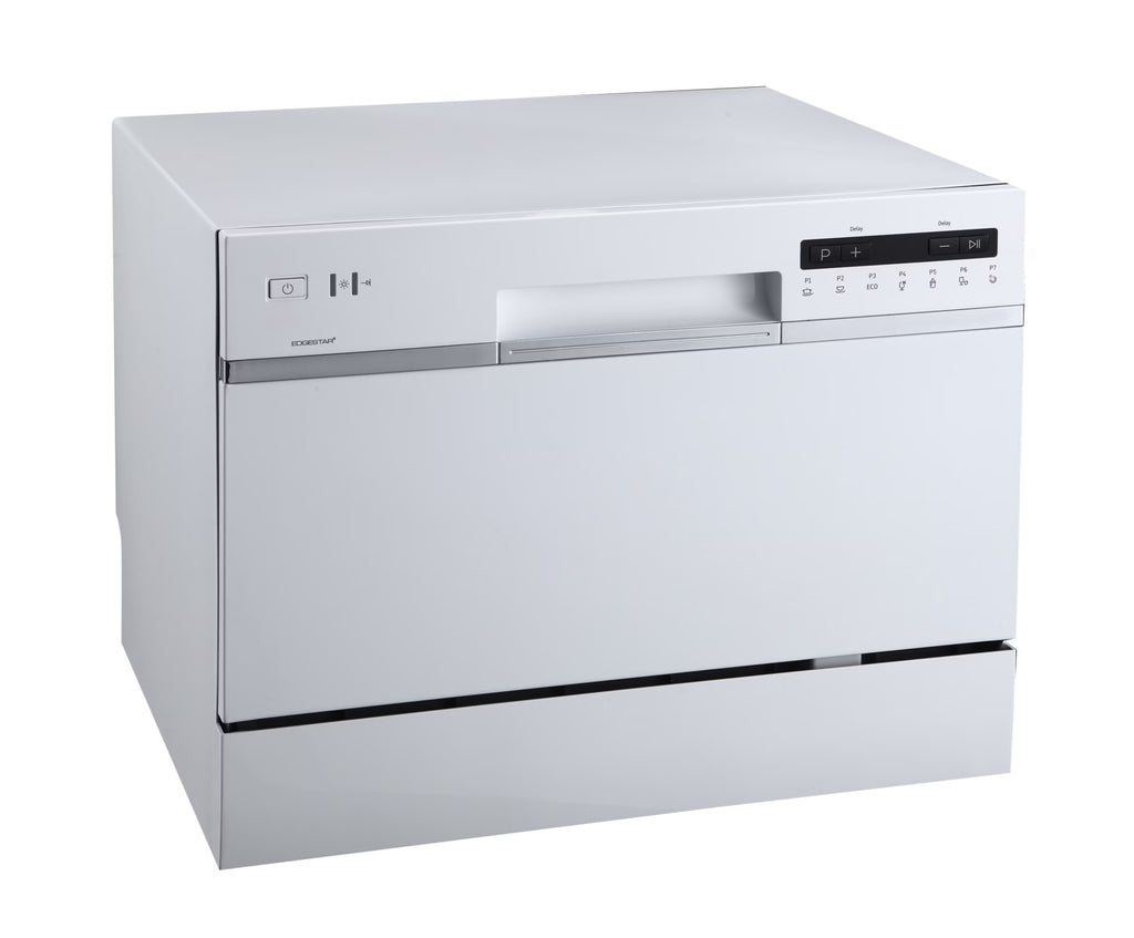 Edgestar Dwp62 22" Wide 6 Place Setting Countertop Countertop Dishwasher - White